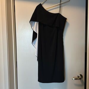 Black one shoulder dress